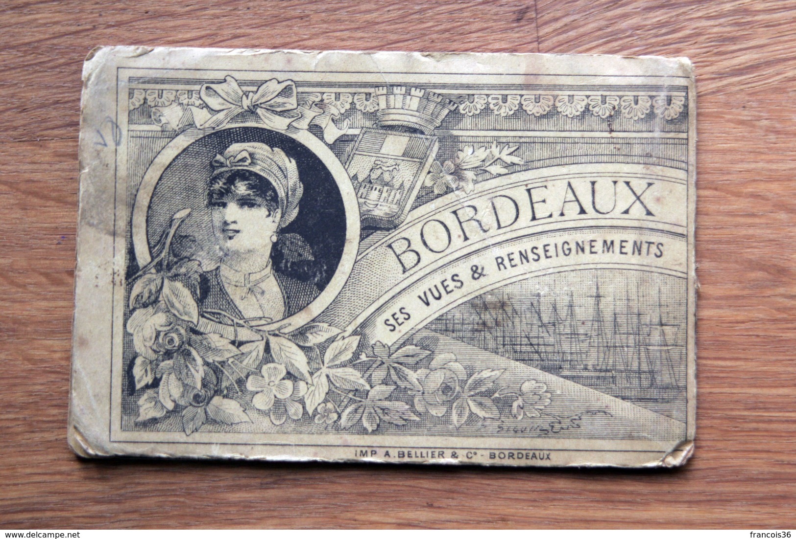 Carnet Dépliant D'image De BORDEAUX Grand Bazar De Bordeaux 1889 - 14 Vues Illustrations - Autres & Non Classés