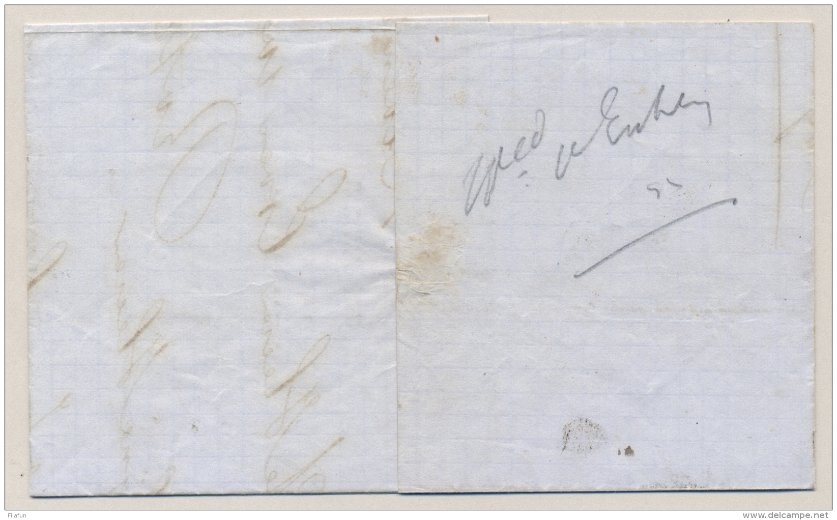 Nederland - 1867 - Brief "Met 1 Kist ..." Van Deventer Naar Van Nelle / Rotterdam - ...-1852 Voorlopers