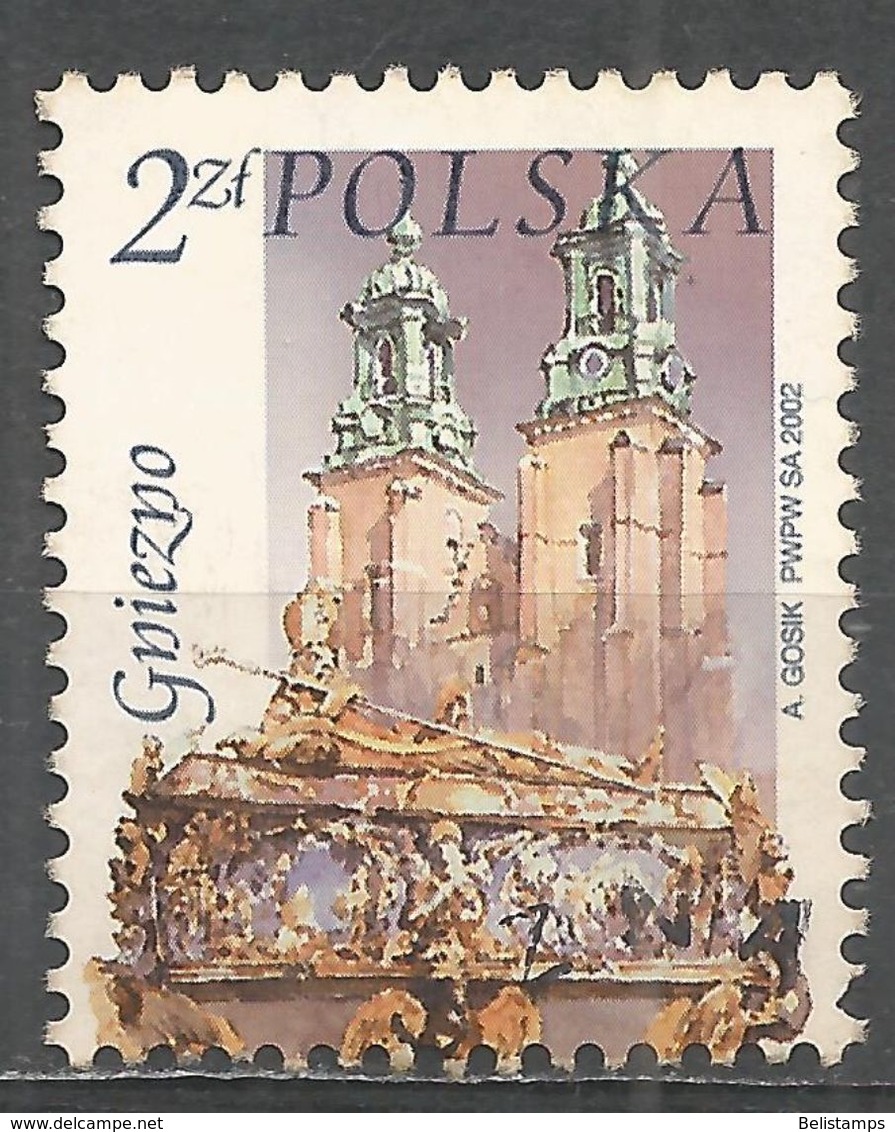 Poland 2002. Scott #3623 (U) Cathedral St. Adalbert's Coffin Gniezno - Oblitérés