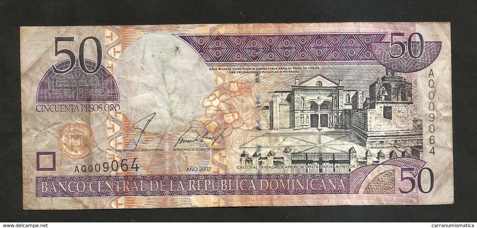 REPUBLICA DOMINICANA - BANCO CENTRAL - 50 PESOS (2002) - Dominicana