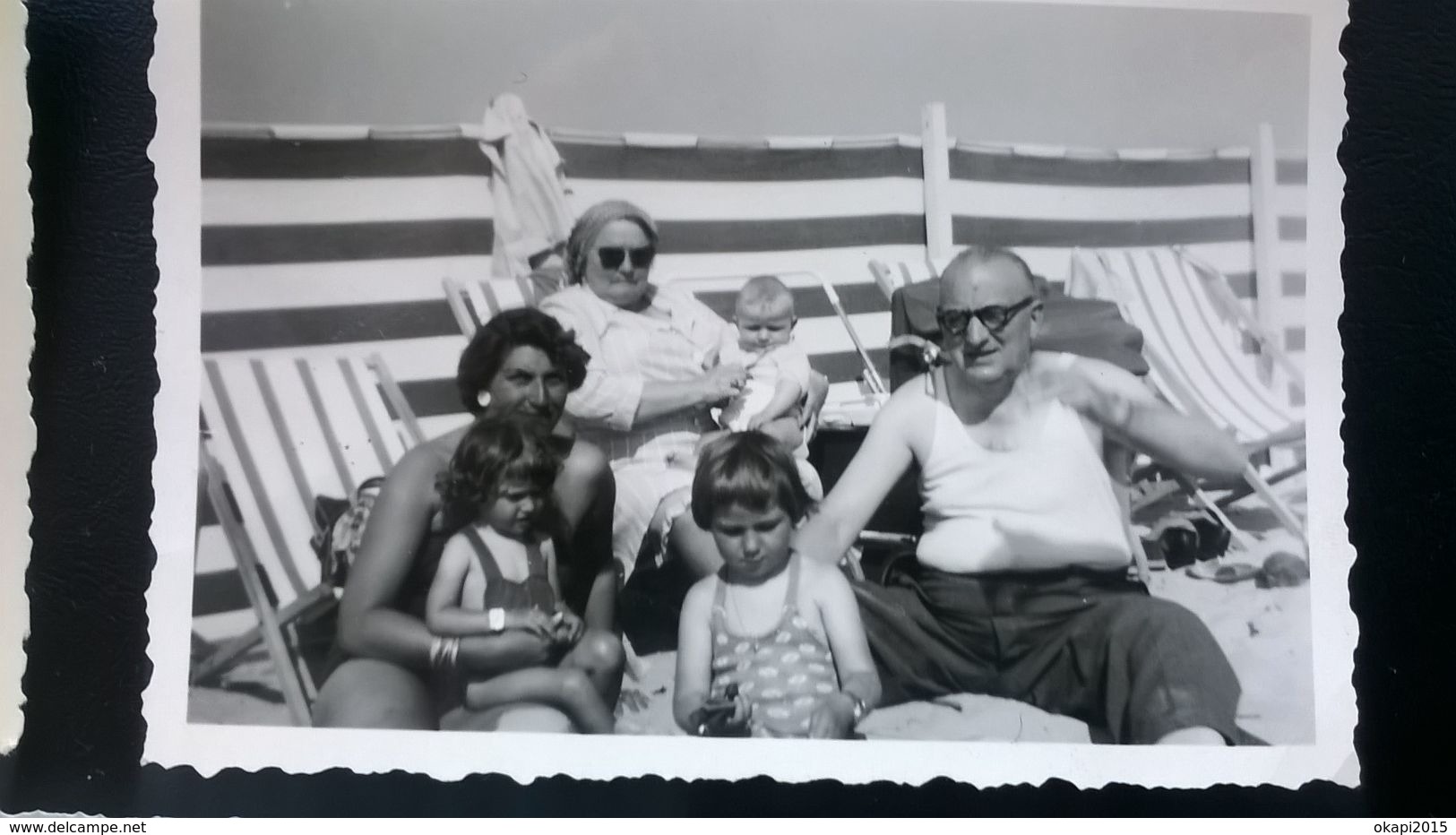 LITTORAL BELGIQUE LA PANNE COXYDE FLANDRE LOT DE 40 PHOTOS ORIGINALES NOIR-BLANC D UNE FAMILLE ANNÉES 1950 - 1960