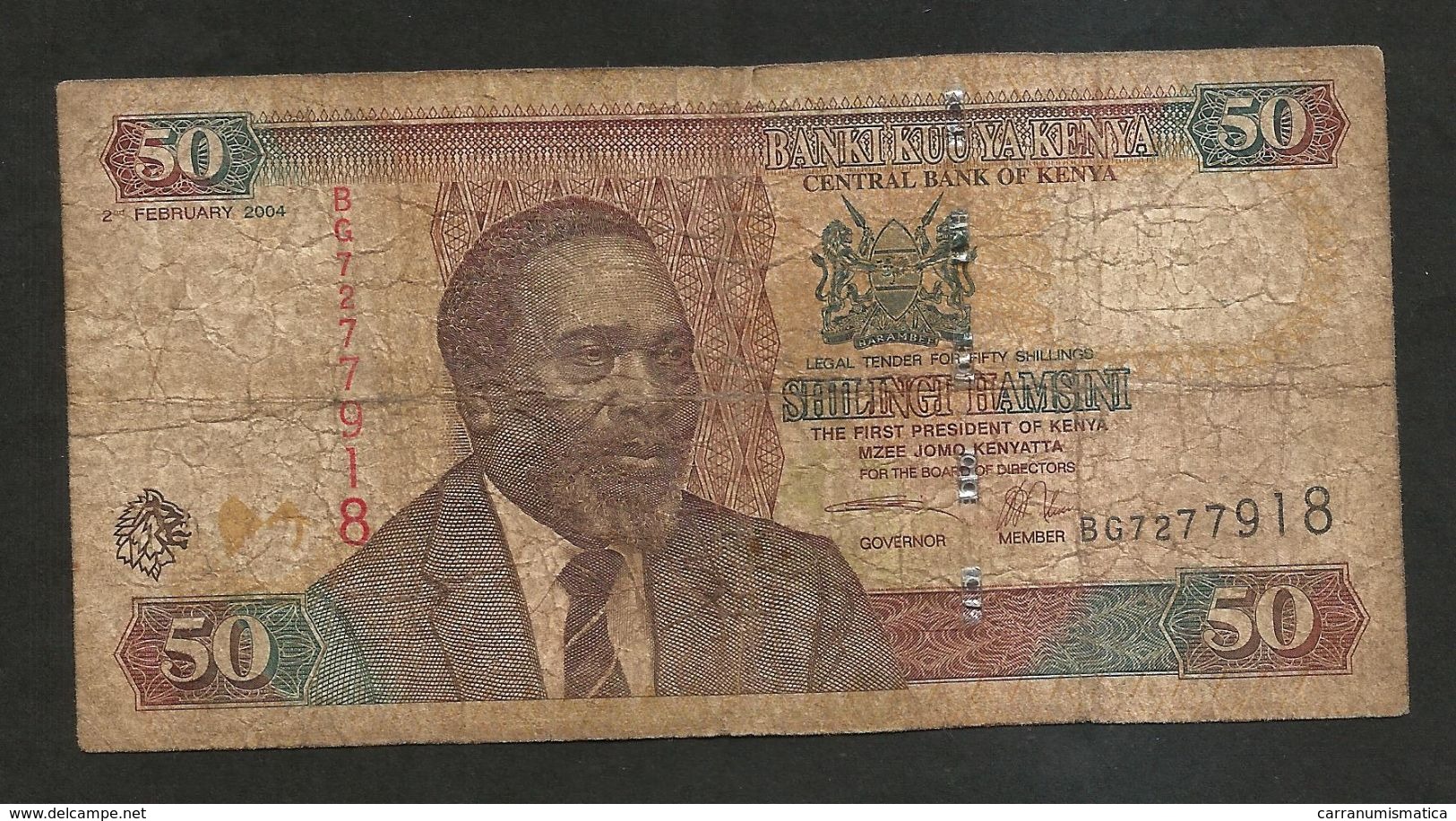 KENYA - CENTRAL BANK Of KENYA - 50 SHILLINGS / SHILINGI (2004) - KENYATTA - Kenia