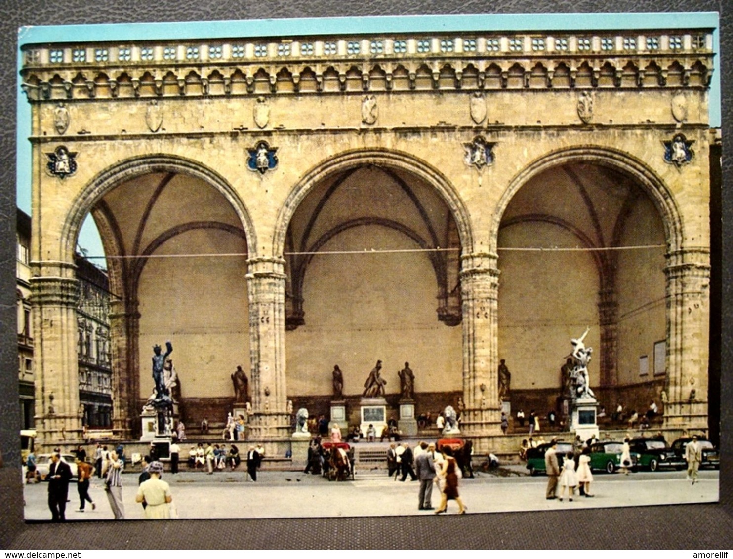 (FG.R69) FIRENZE - LOGGIA DELLA SIGNORIA Animata (viaggiata 1969) - Firenze (Florence)