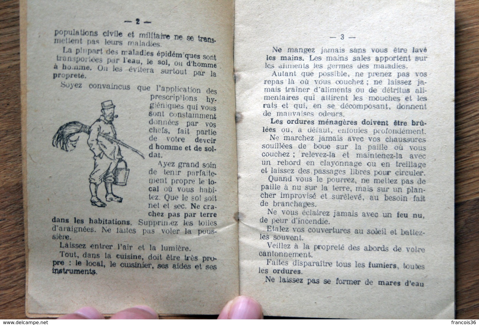 Livre Livret Du Ministère De La Guerre 1916 : Conseils Au Soldat Pour Sa Santé - WWI Grande Guerre Poilu Poilus - Autres & Non Classés