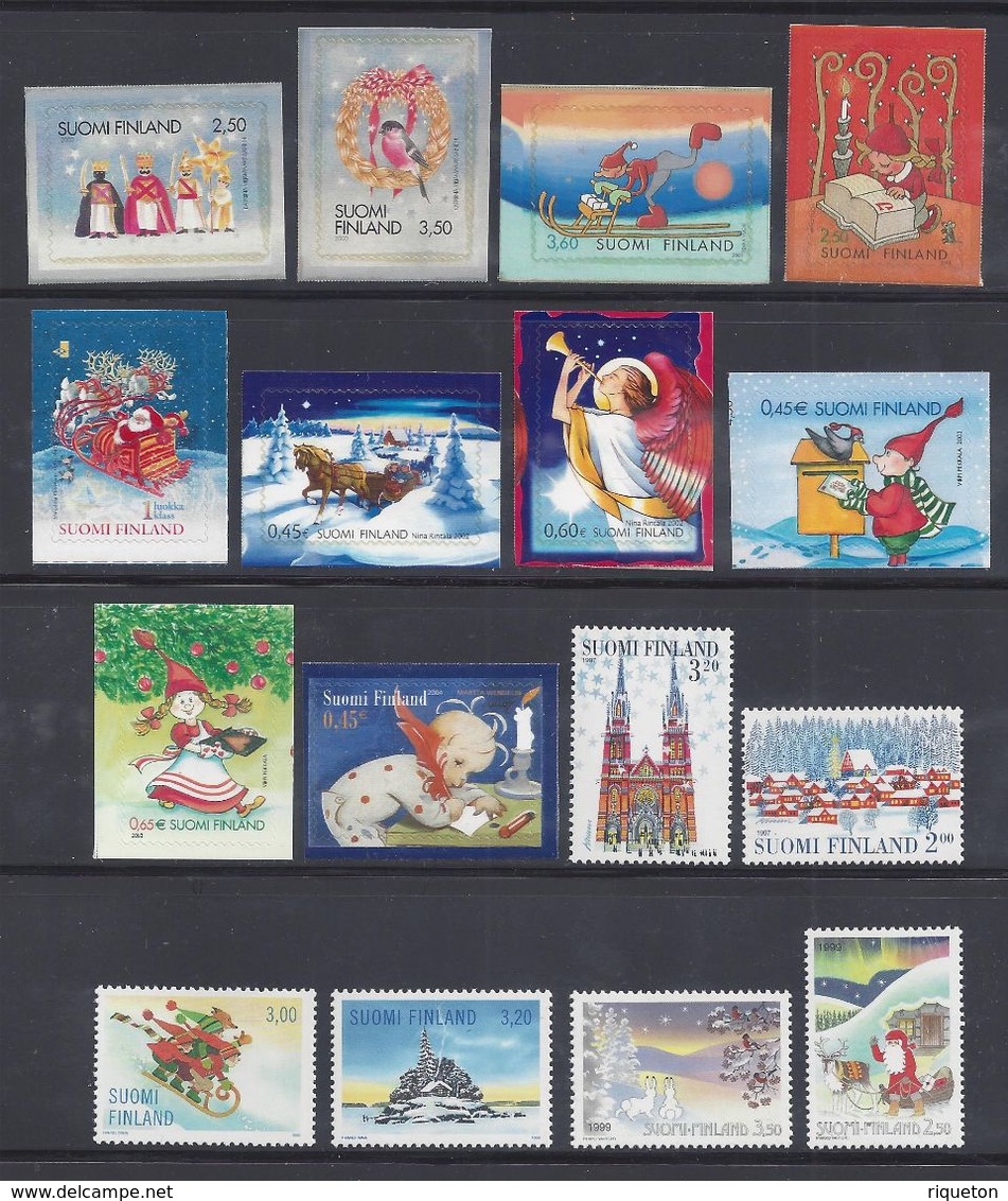 FINLANDE - 1997-2004 - Petit Lot De 16 Timbres Adhésifs Et Non Adhésifs - Neufs XX - TB - - Colecciones