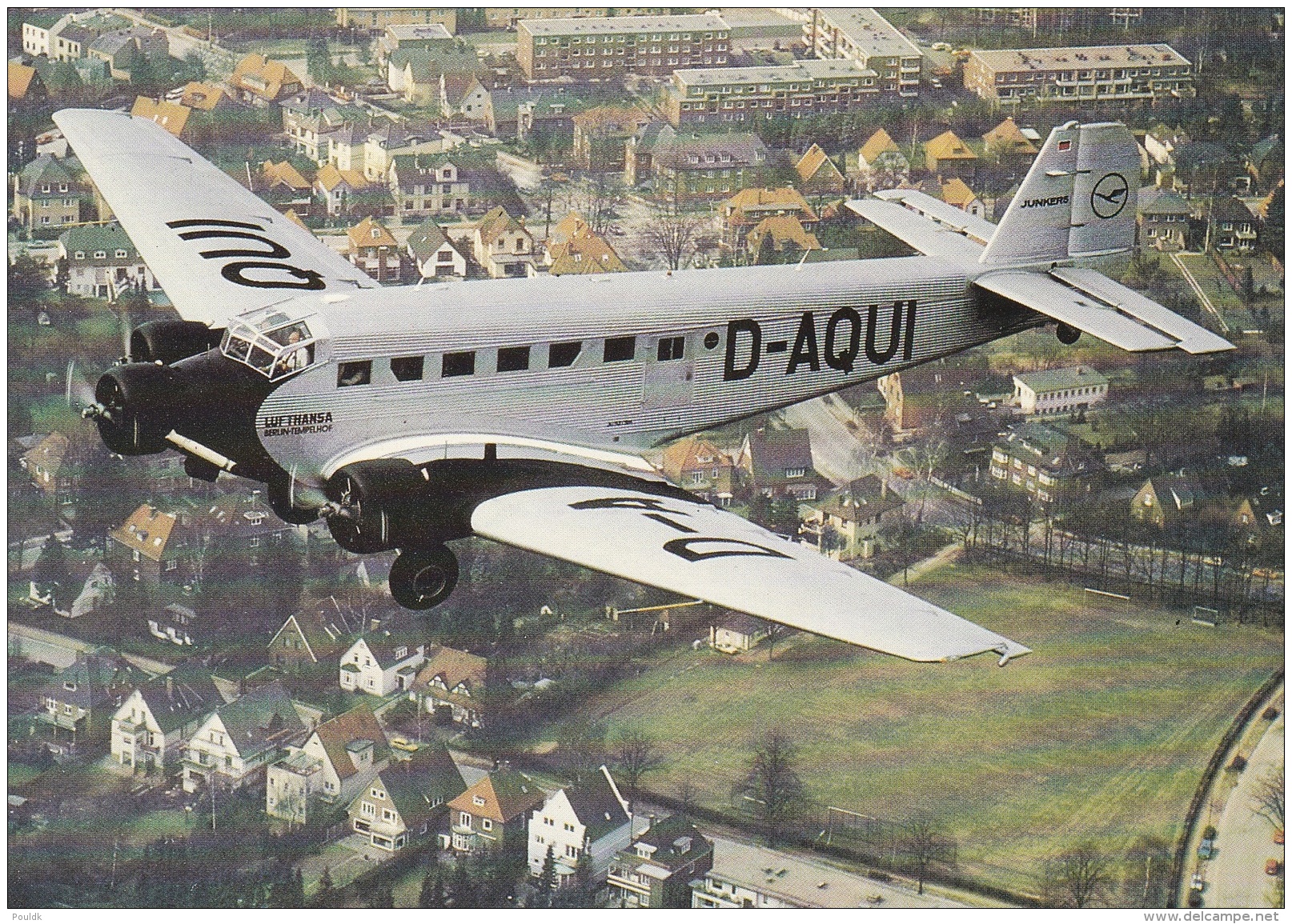 Postcard Airplanes: Junkers JU52 - Mint (T3-26) - Sonstige & Ohne Zuordnung