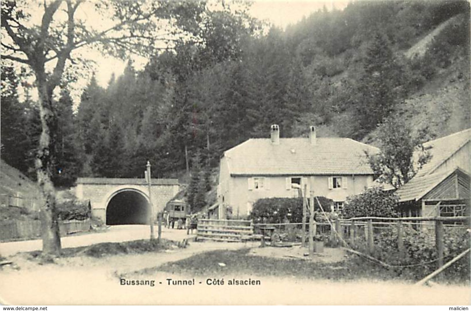 - Vosges -ref-A493- Bussang - Tunnel - Cote Alsacien - Carte Bon Etat - - Col De Bussang