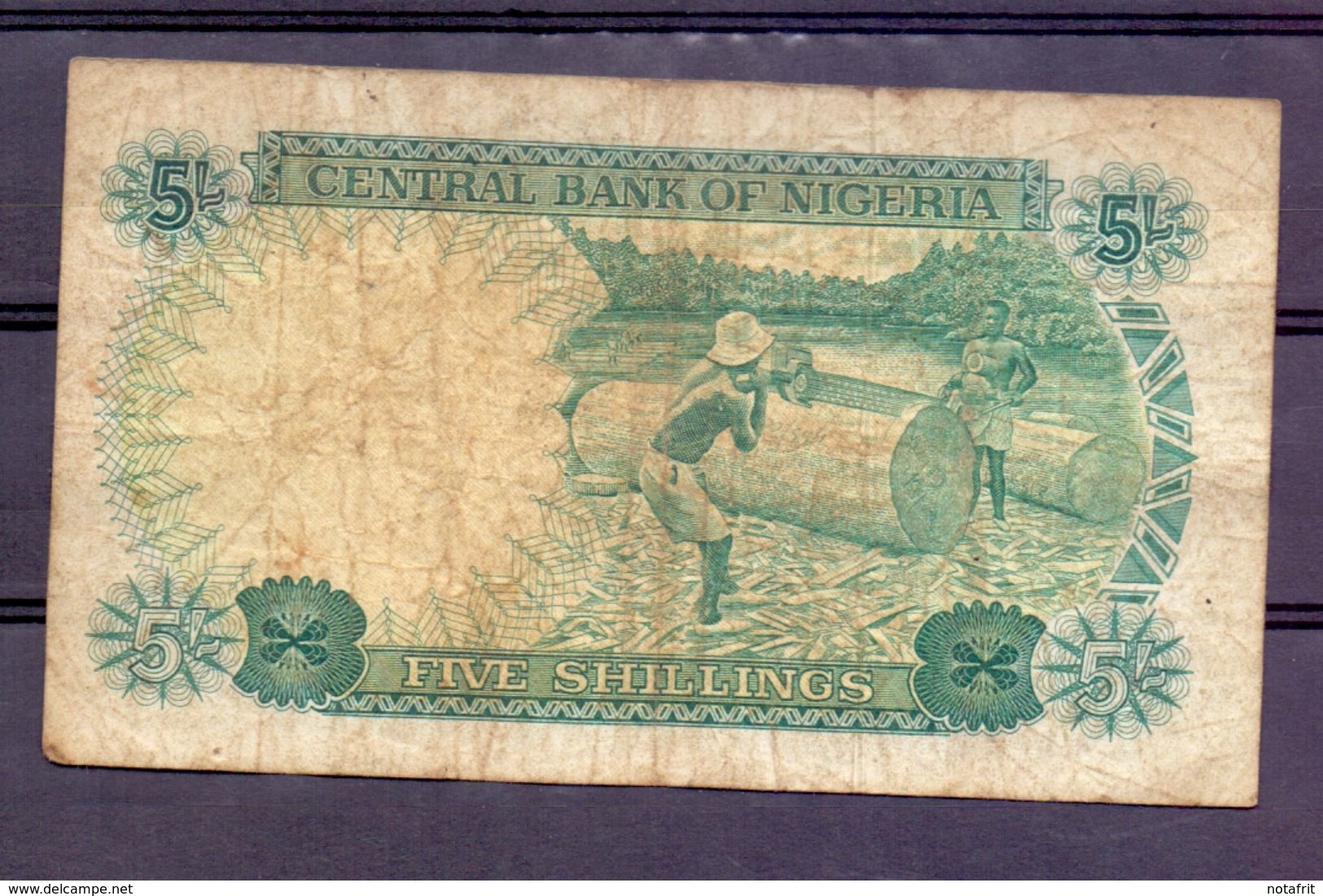 Nigeria  5 Shillings  Chief Of Banking Operations , Rare Signature - Autres - Afrique