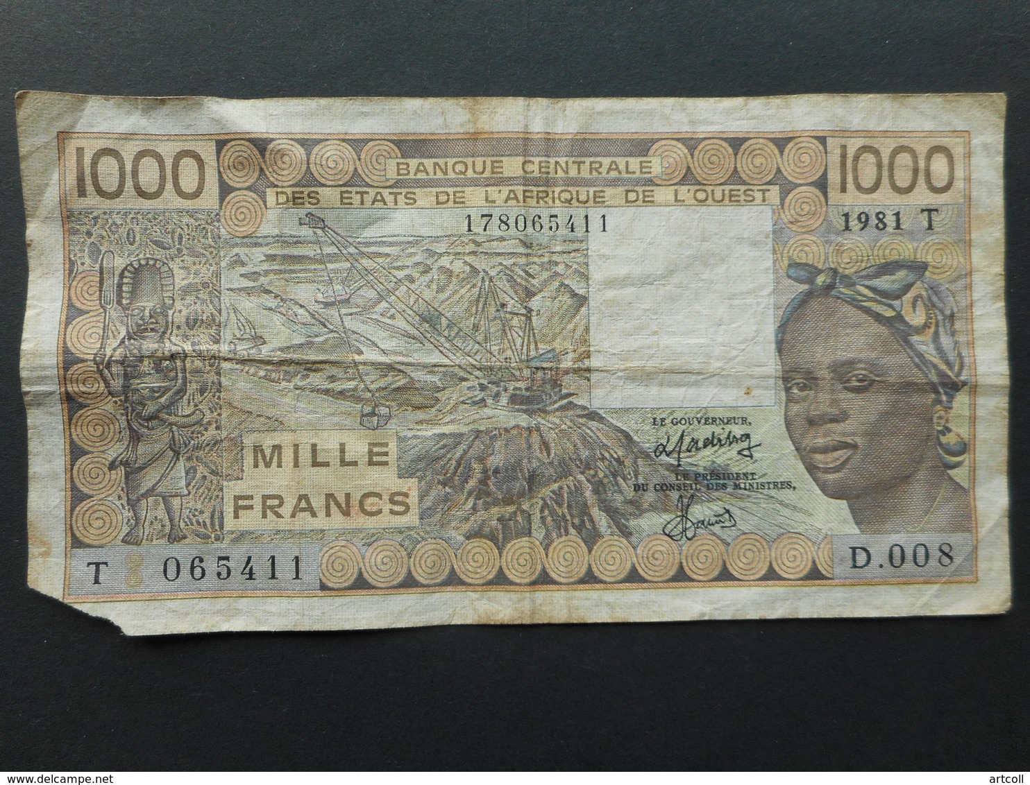 French West Africa 1000 Francs 1981 T (Togo) - West African States