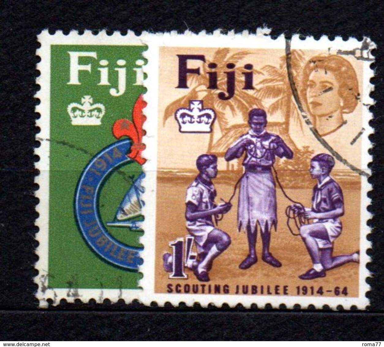 T1854 - FIJI 1964 , Serie Scout  N. 185/186 Used - Fiji (...-1970)