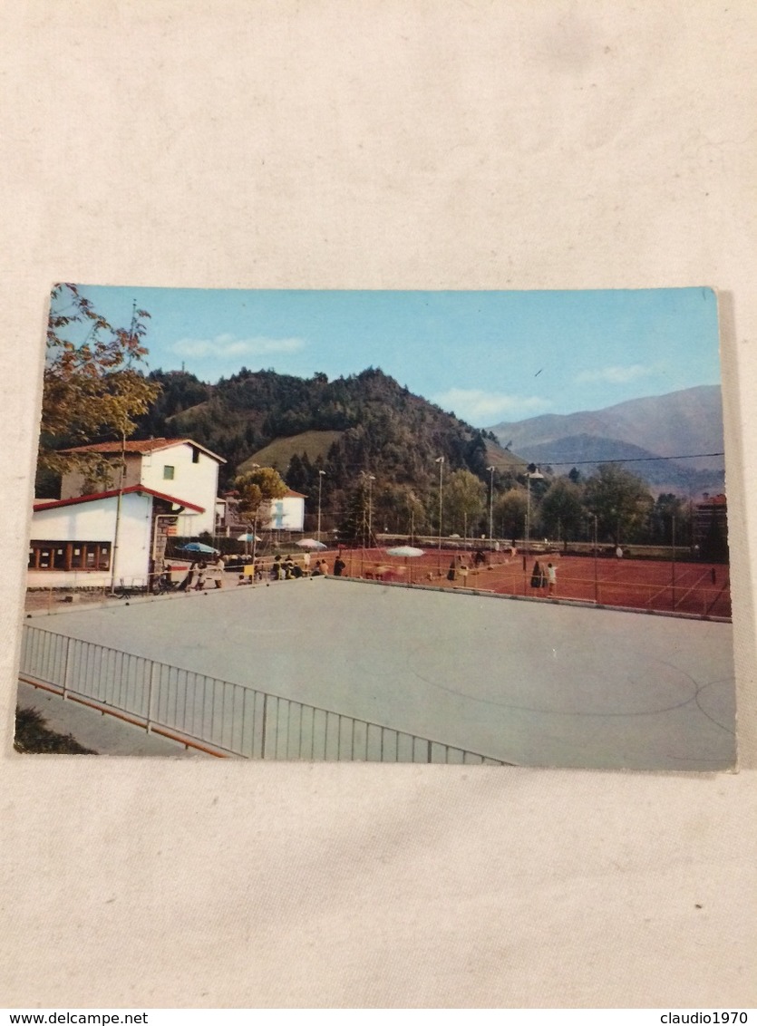 Cartolina-Bergamo-Clusone M.648-Tennis Con Pista Di Pattinaggio - Bergamo