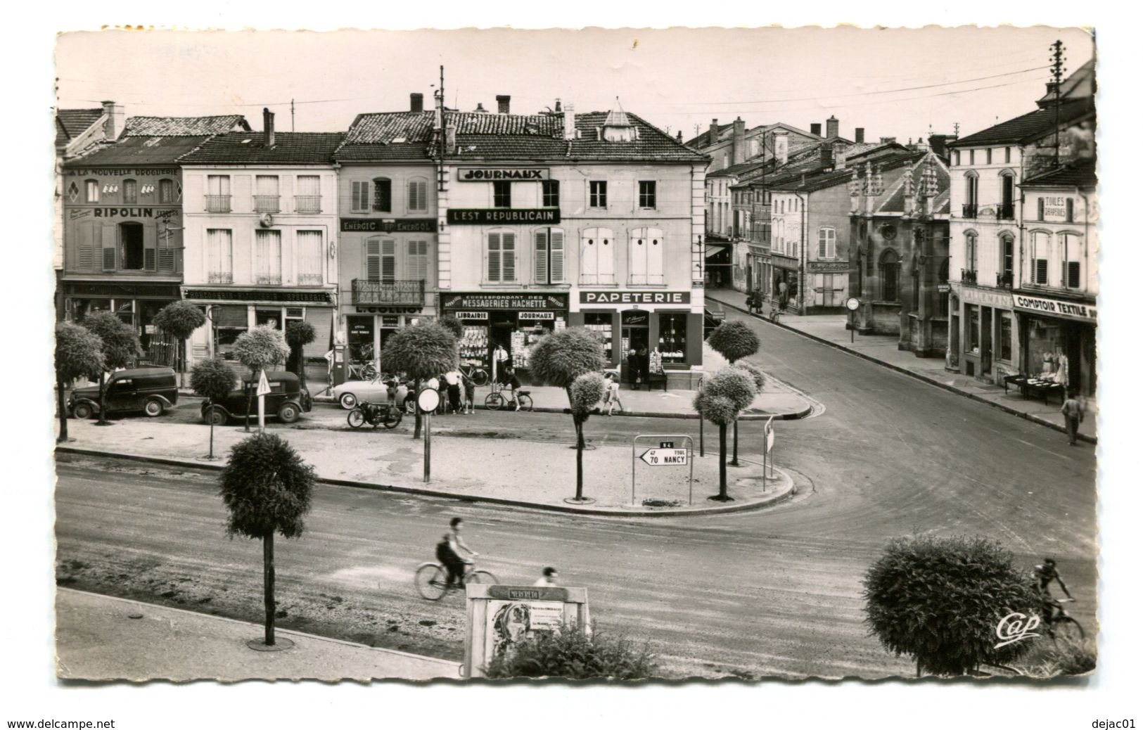 Carte Poste De Ligny En Barrois (avec Cachet Hexagonal De Naix Aux Forges) - CP 150 - Ligny En Barrois