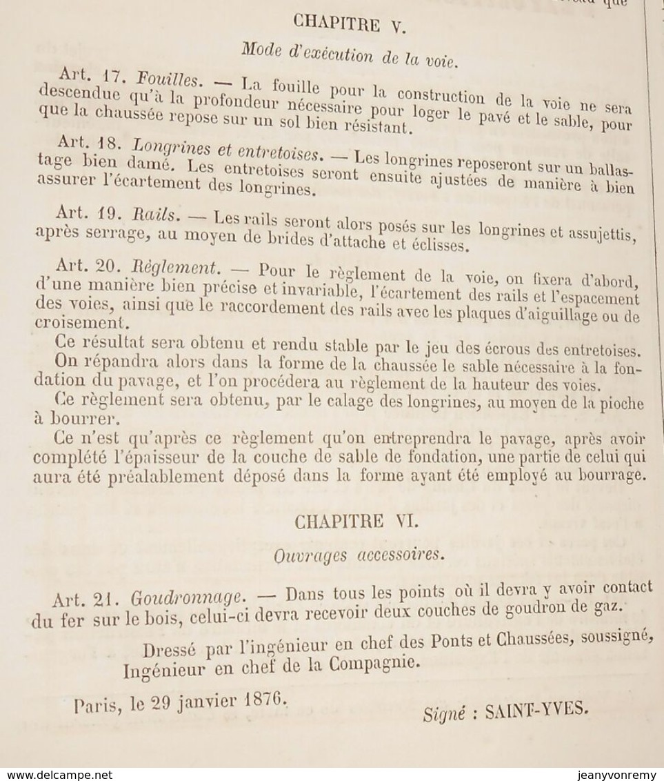 Plan des tramways de Paris. Réseau Nord et Compagnie des omnibus. 1878