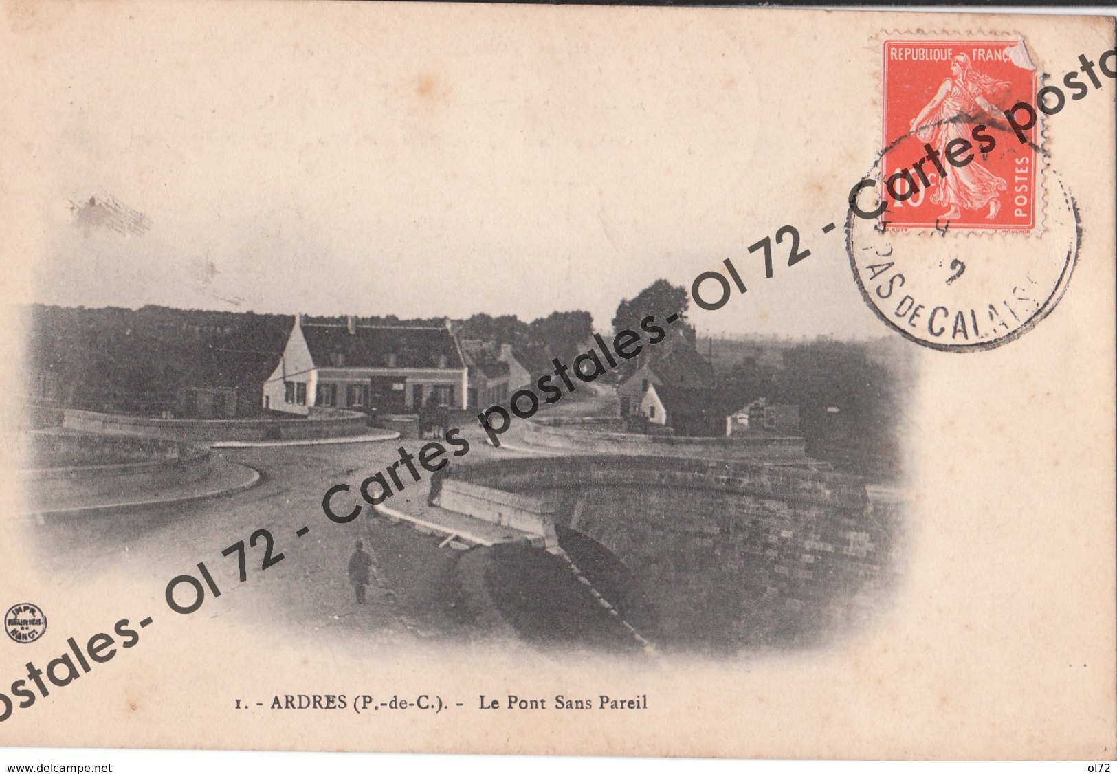 CPA - Pas De Calais > Ardres - Le Pont Sans Pareil - Animée - Ardres