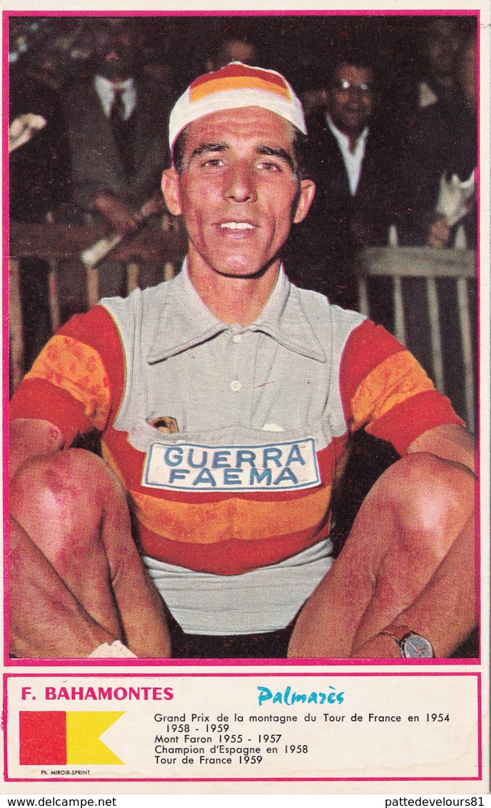 Sport Cyclisme F. BAHAMONTES Coureur Cycliste Cycling Radsport Photo Miroir-Sprint - Cyclisme