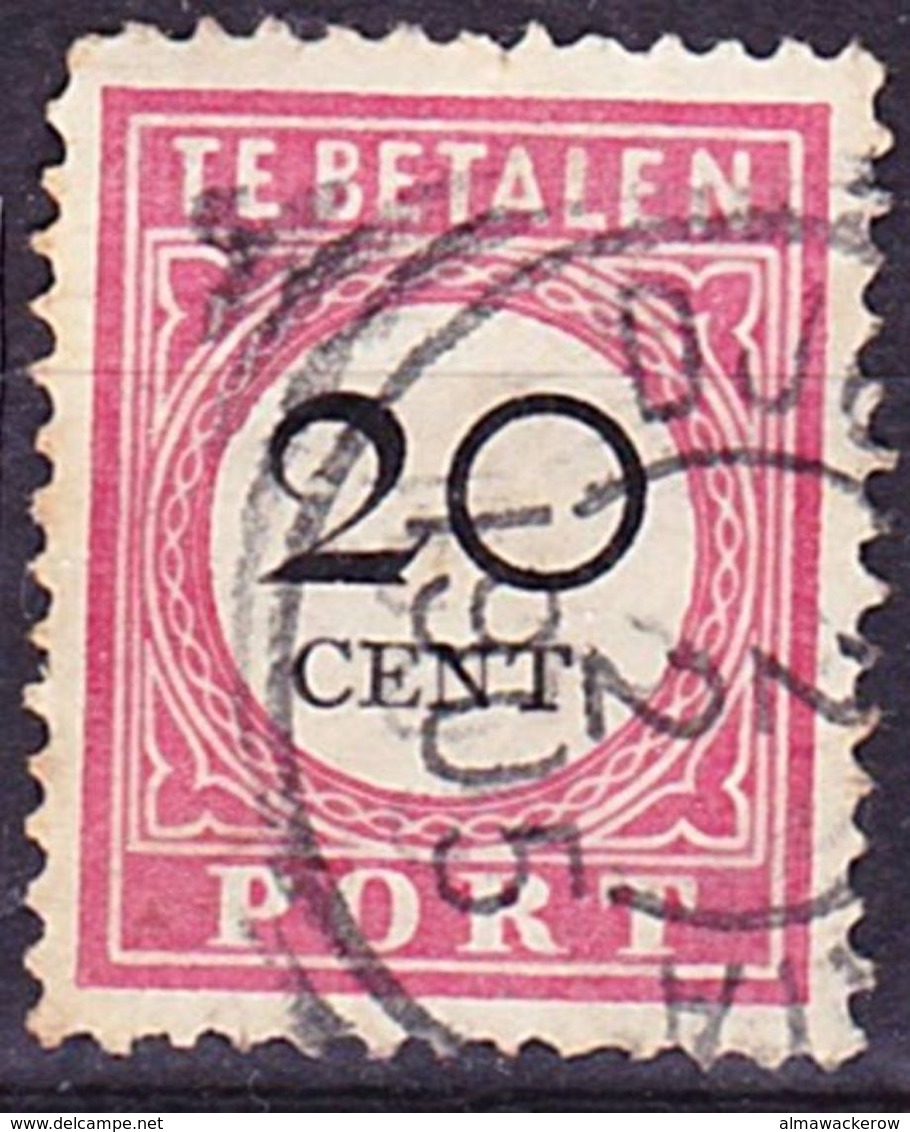 2017-0190 Nederlands Indie 1892 Postage Due Stamp Mi 15 Type I (ring With 34 Parts) Used O - Niederländisch-Indien