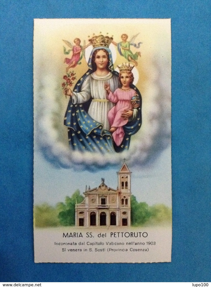 SANTINO HOLY CARD MARIA SS. DEL PETTORUTO - Santini