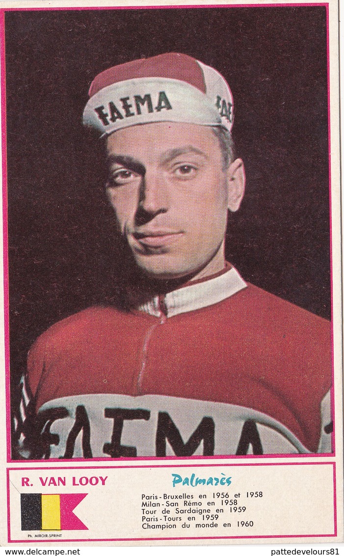 Sport Cyclisme R. VAN LOOY Coureur Cycliste Cycling Radsport Photo Miroir-Sprint - Cyclisme