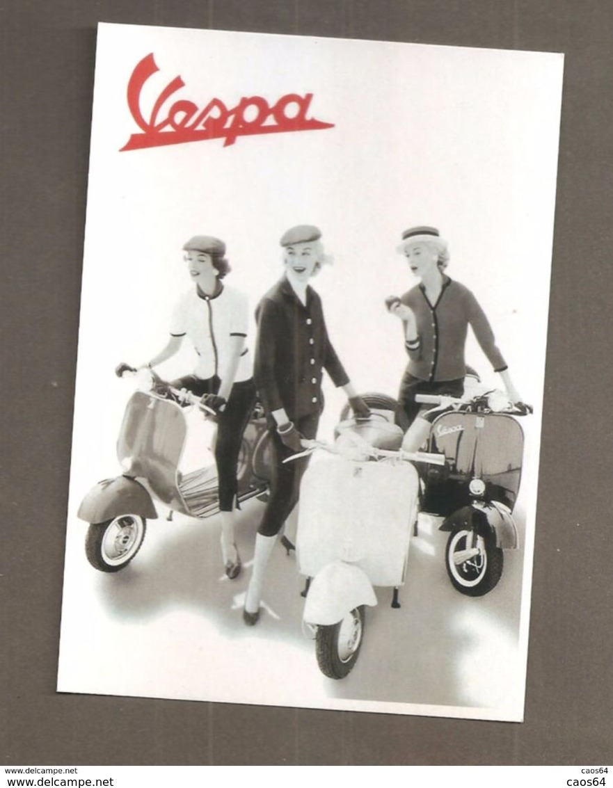 VESPA  -   PIN UP - RIPRODUZIONE CARTOLINA CARD PUBBLICITARIA - Advertising