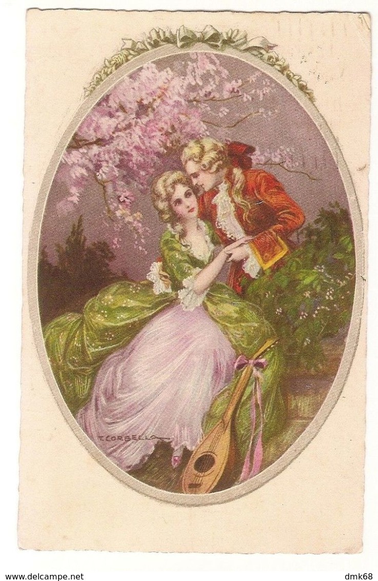 CORBELLA - COUPLE UNDER TREE & FLOWER & MANDOLIN - EDIT DEGAMI 832 - 1910s (402) - Corbella, T.