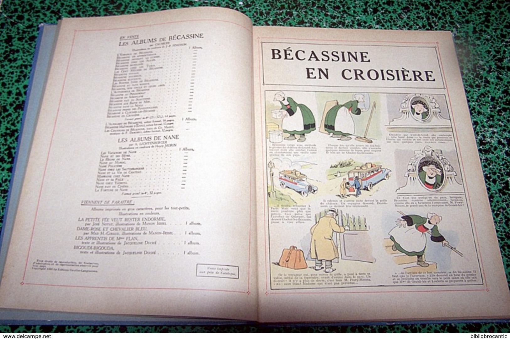 ALBUM " BECASSINE EN CROISIERE " E.O. 1936 Par CAUMERY & J. P. PINCHON - Bécassine