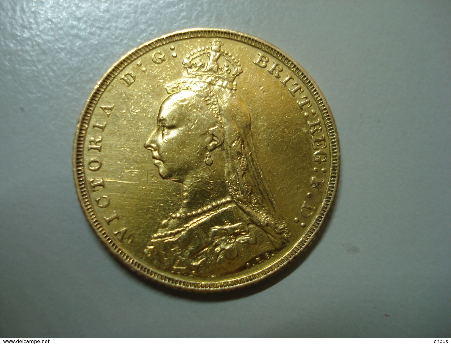 United Kingdom, Sovereign, Victoria Crown, 1893, Gold - 1 Sovereign