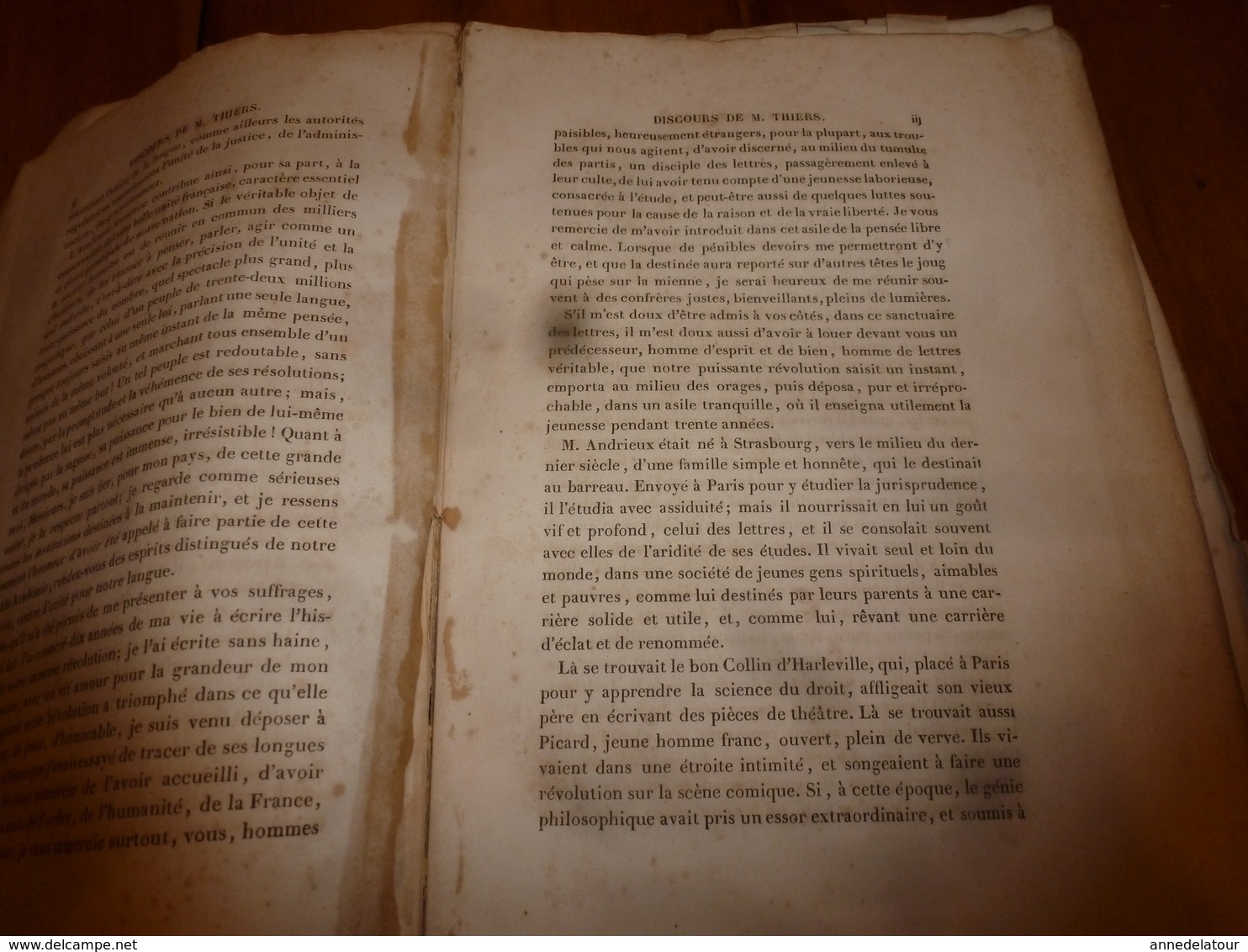 1839  HISTOIRE De La RÉVOLUTION FRANÇAISE Tome 1  , Par M. A. Thiers - 1801-1900