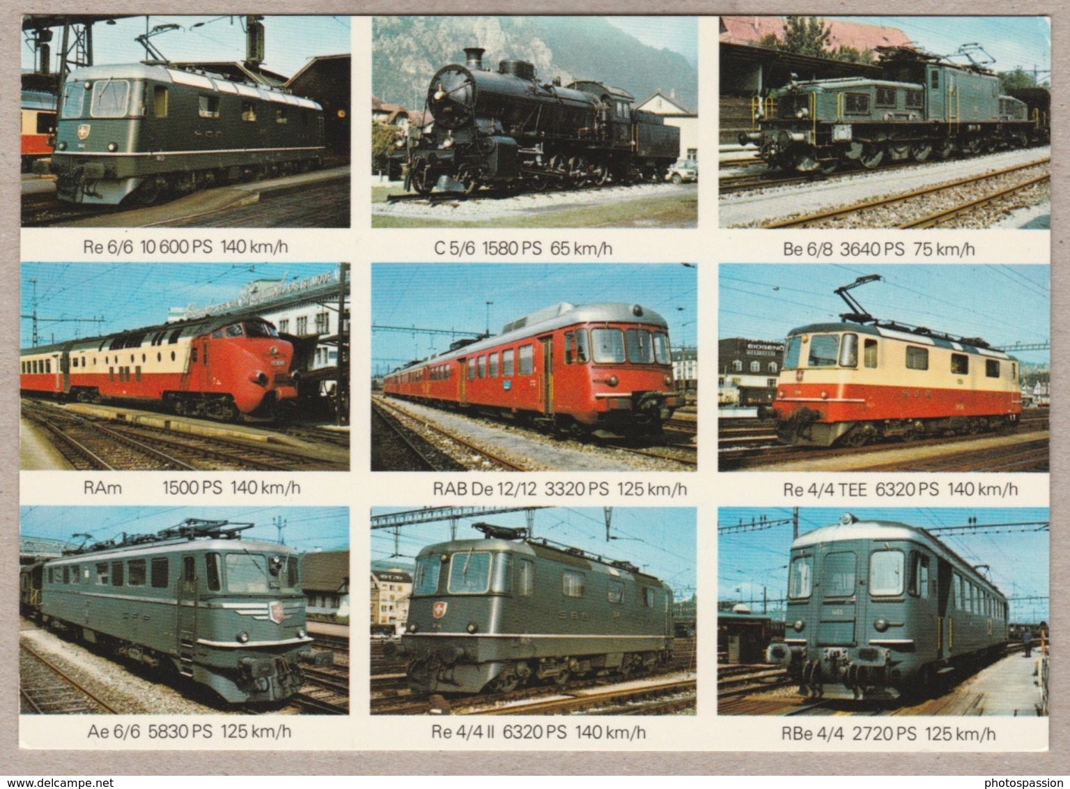 SBB CFF Schweizer Lokomotiven - Locomotives Suisses - Bahn - Railway - Trains - Trains