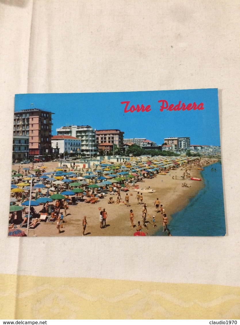 Cartolina-Rimini-Torre Pedrera-Panorama Della Spiaggia - Rimini