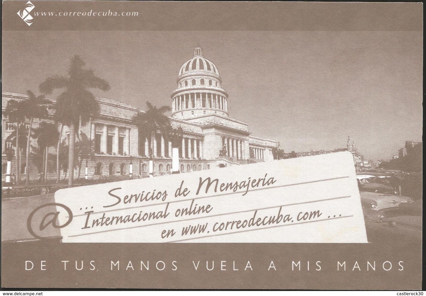 J) 2003 CUBA-CARIBE, CHURCH, INTERNATIONAL MESSAGING SERVICE, FROM YOUR HANDS FLY TO MY HANDS, POSTCARD - Brieven En Documenten