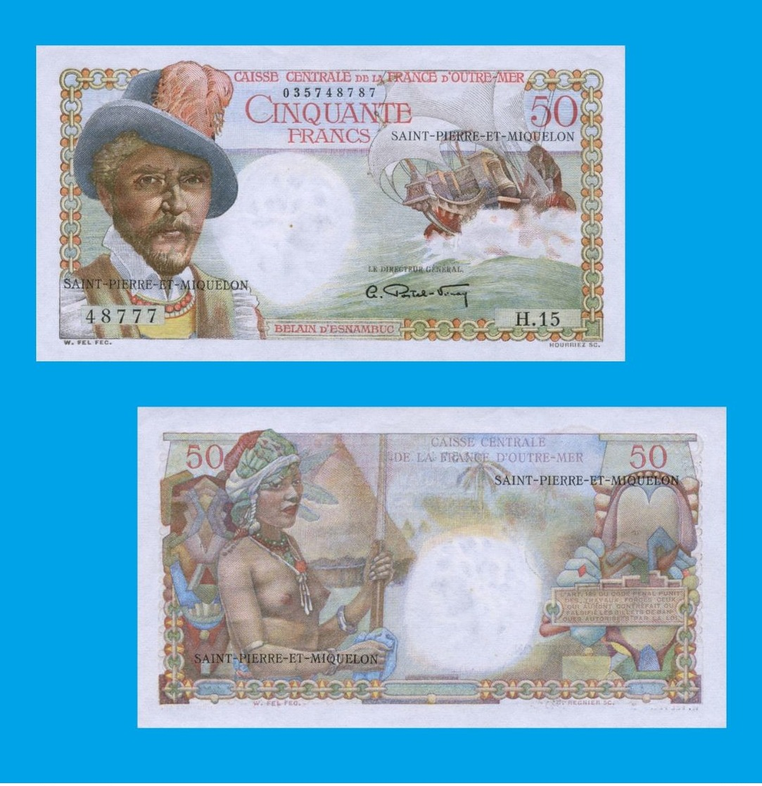 Saint Pierre And Miquelon 50  Francs 1950  -- Copy - Copy- Replica - REPRODUCTIONS - Autres - Afrique