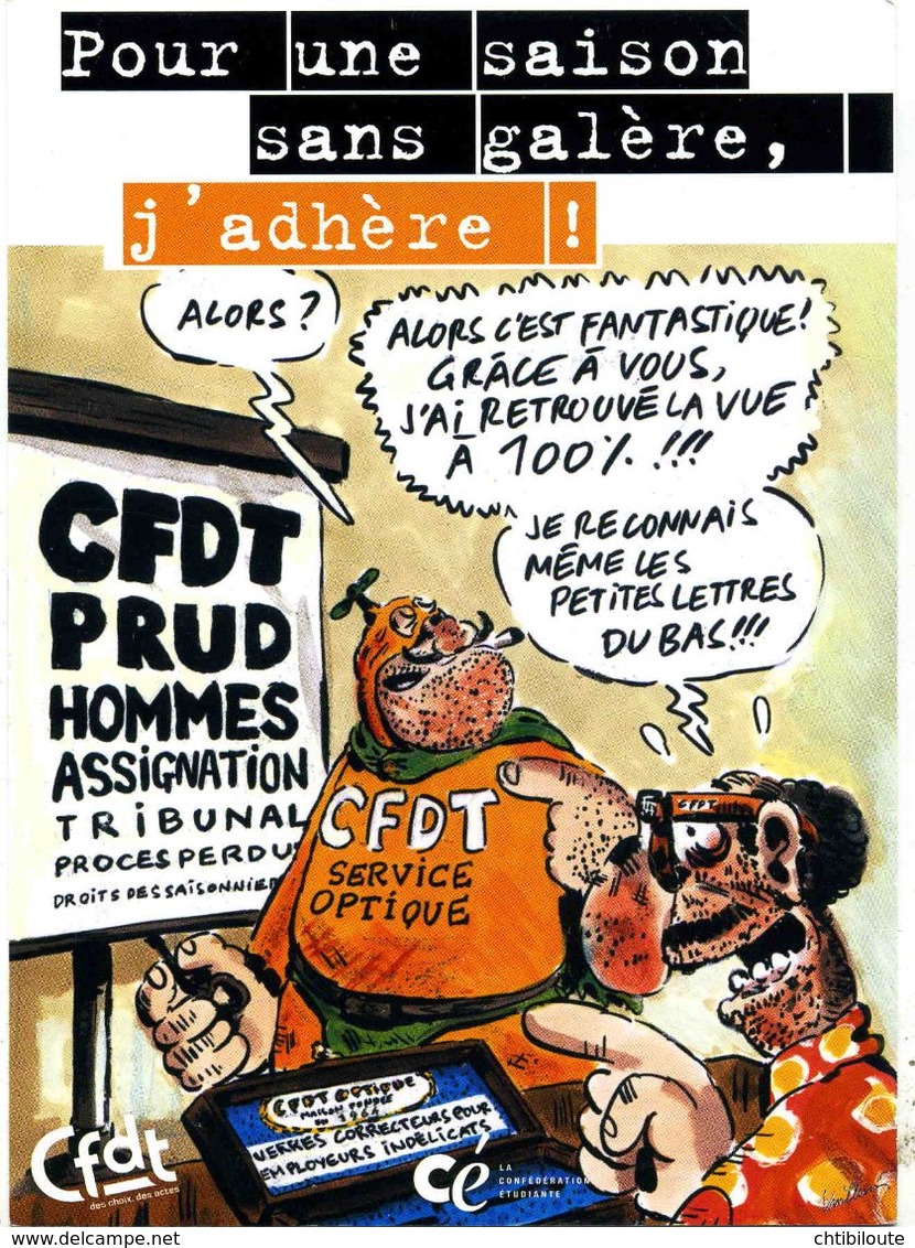 POLITIQUE  L 3  /   CFDT     /  CPM / CPSM 10 X 15 - Sindacati