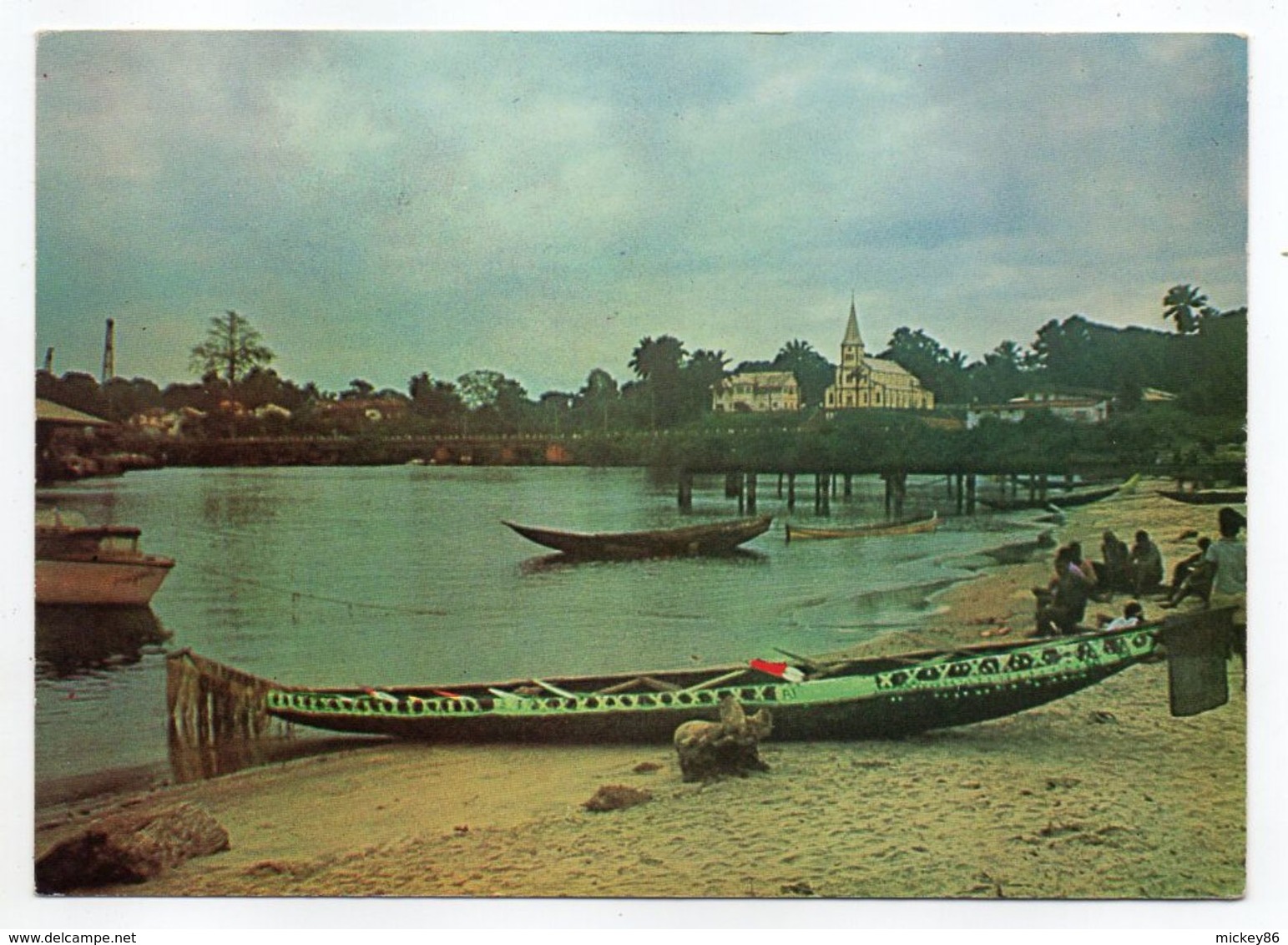 Cameroun--KRIBI--Le Port ,ambiance Nocturne - ( Animée) - Cameroun