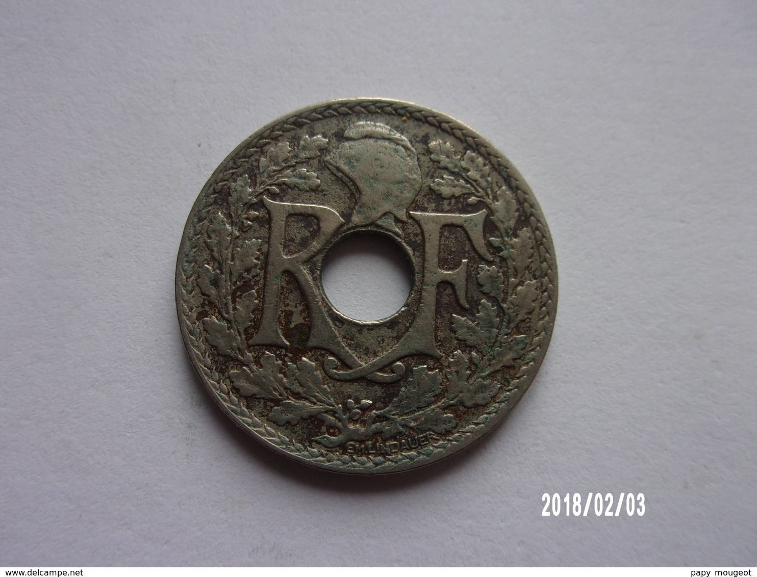 25 Centimes - Lindauer - 1926- KM 867a - 25 Centimes