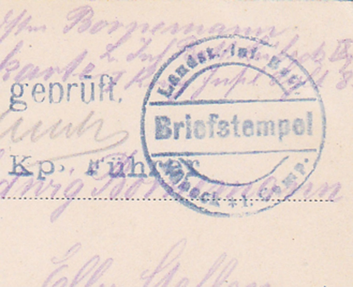 GERMANY 1917 (2.6.) PICT.PC SYLT USED FIELDPOST (List) CENSOR ! TO HAMBURG - Other & Unclassified