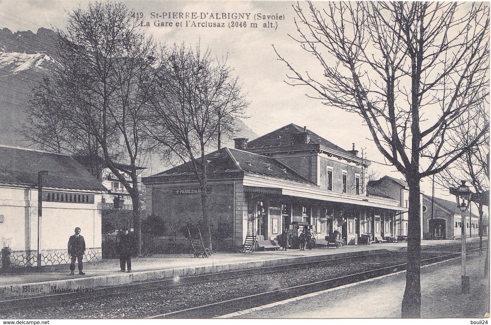 LAU- SAINT PIERRE D'ALBIGNY  EN SAVOIE  LA GARE ET L'ARCLUSAZ E CPA  CIRCULEE - Saint Pierre D'Albigny