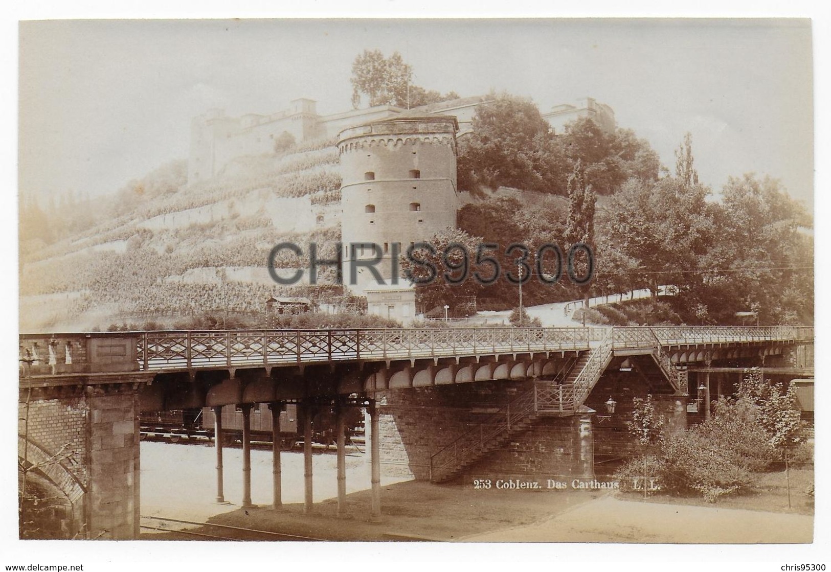 PHOTO 19 EME SIECLE - COBLENZ - COBLENCE - ALLEMAGNE - DAS CARTHAUS - Old (before 1900)