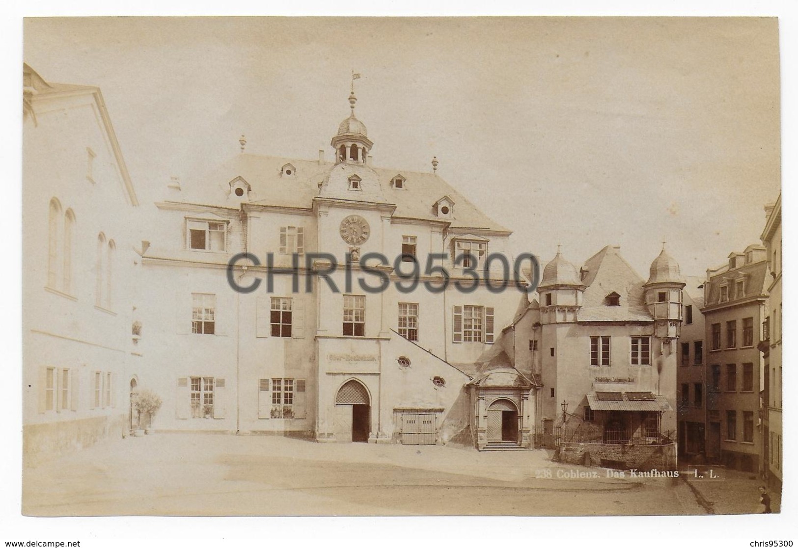 PHOTO 19 EME SIECLE - COBLENZ - COBLENCE - ALLEMAGNE - DAS KAUFHAUS - Alte (vor 1900)