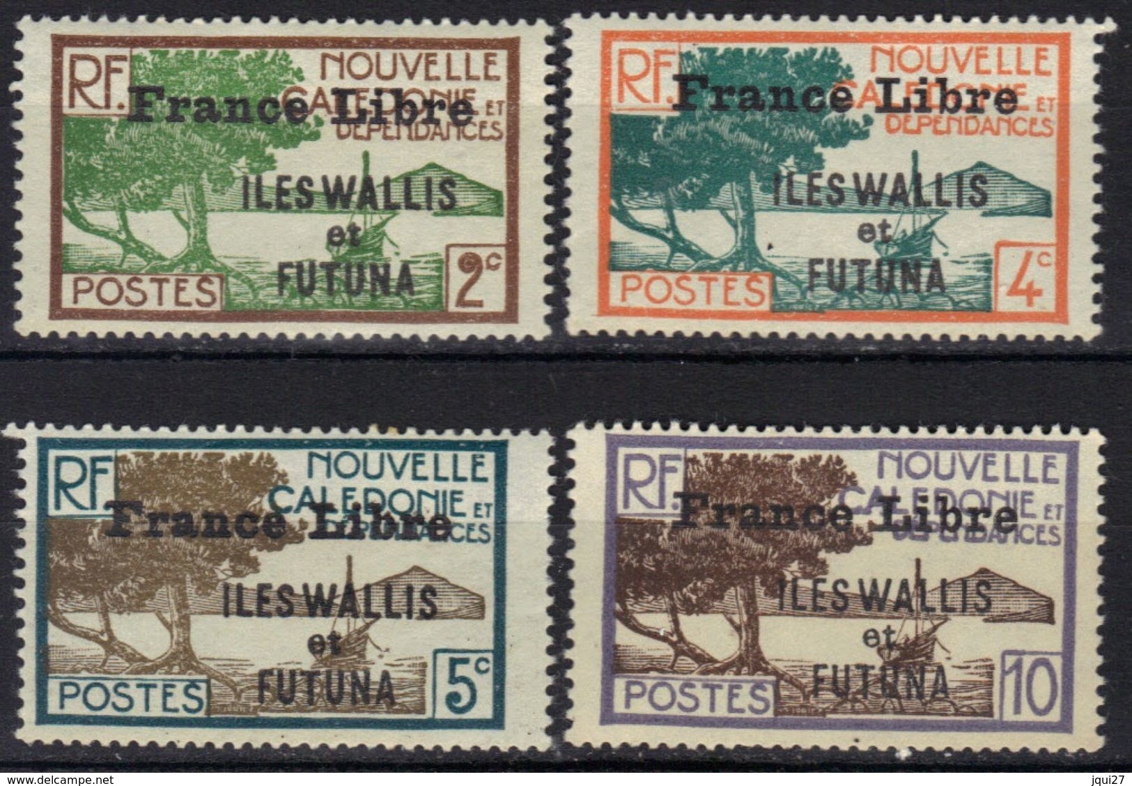 Wallis Et Futuna France Libre N° 93, 95, 96, 97 * - Neufs