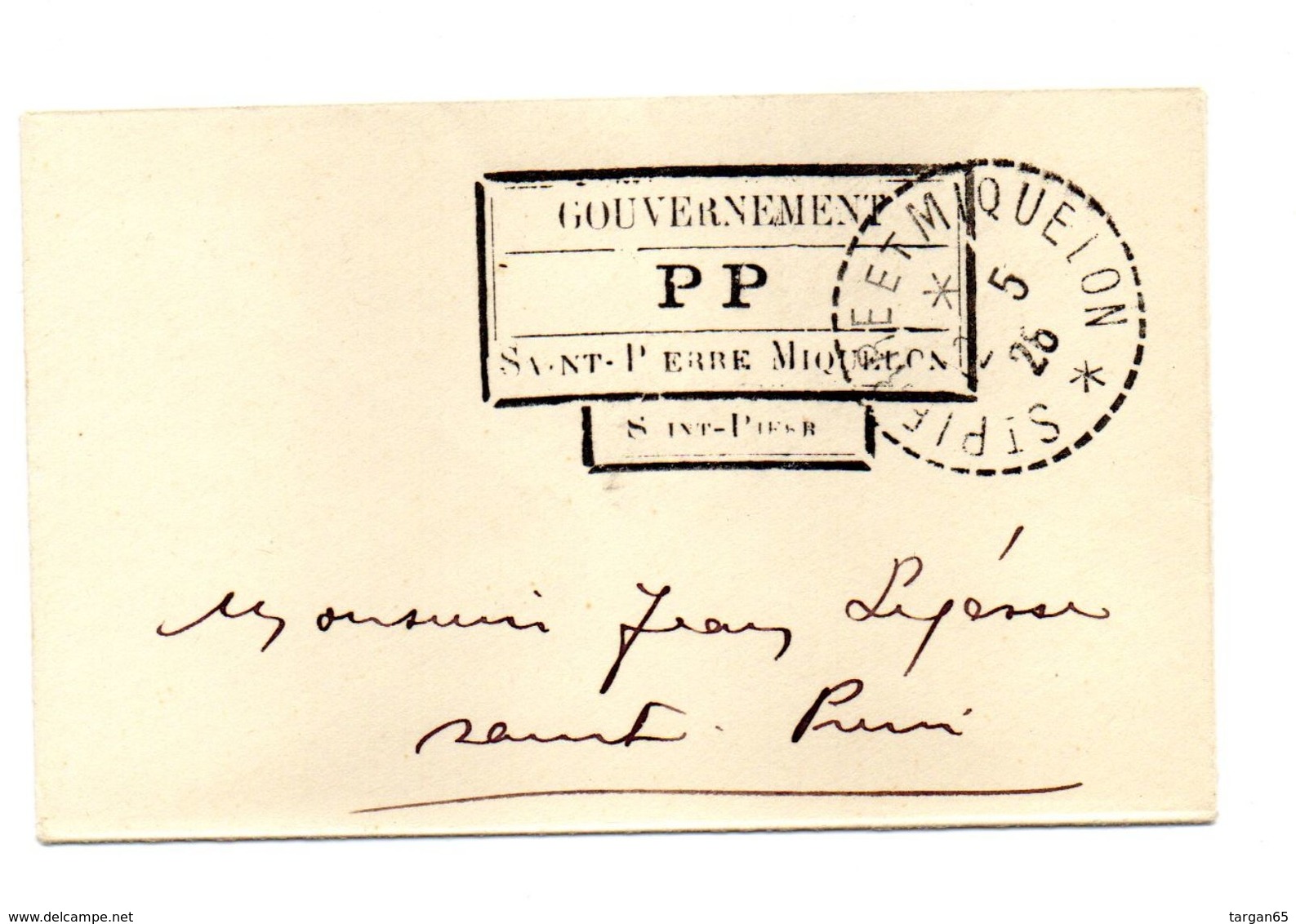 Saint Pierre Et Miquelon 1926  - Gouvernement PP - Gebraucht