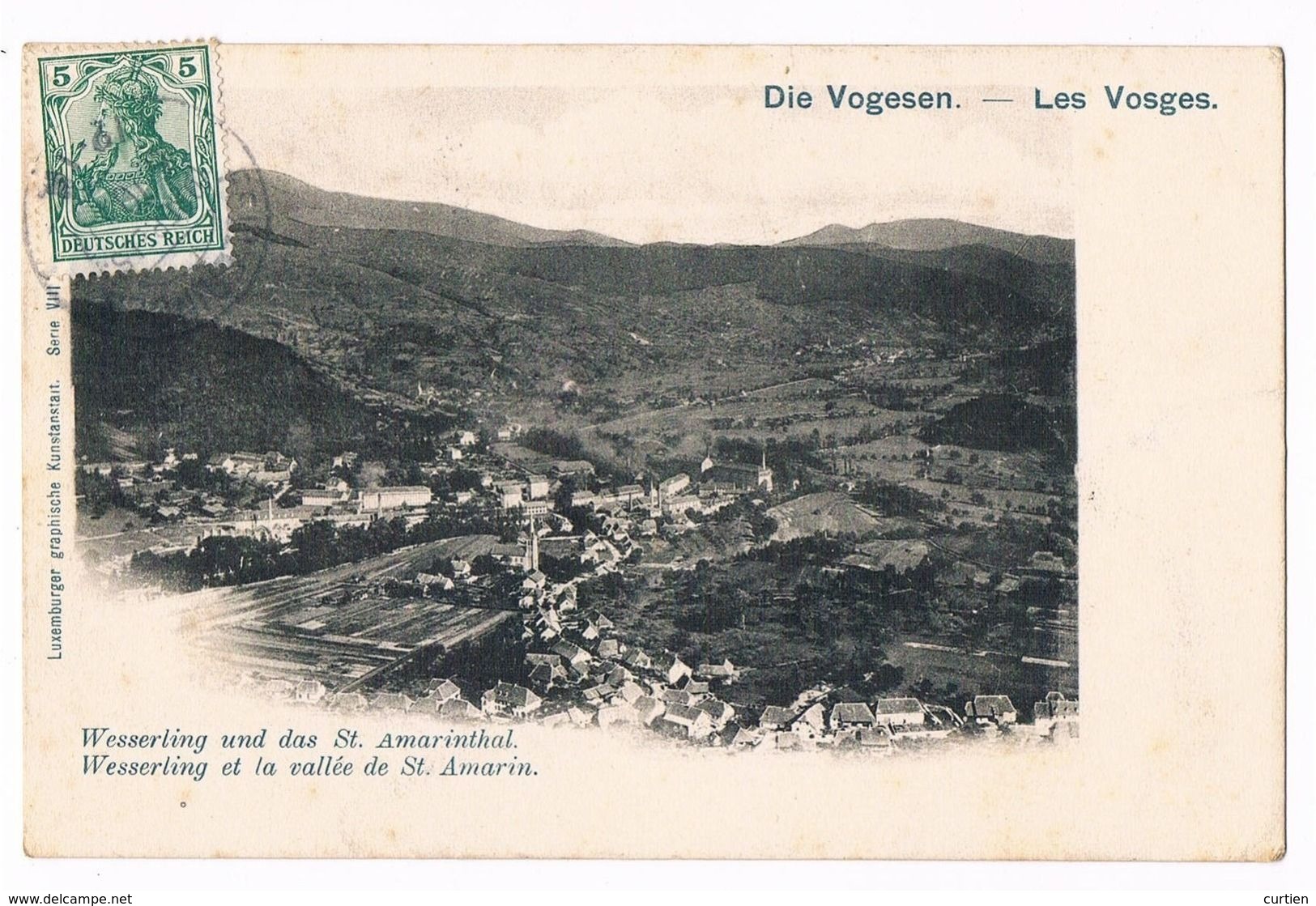 WESSERLING  88  Vue De La Vallée De St Amarin En 1907 - Autres & Non Classés