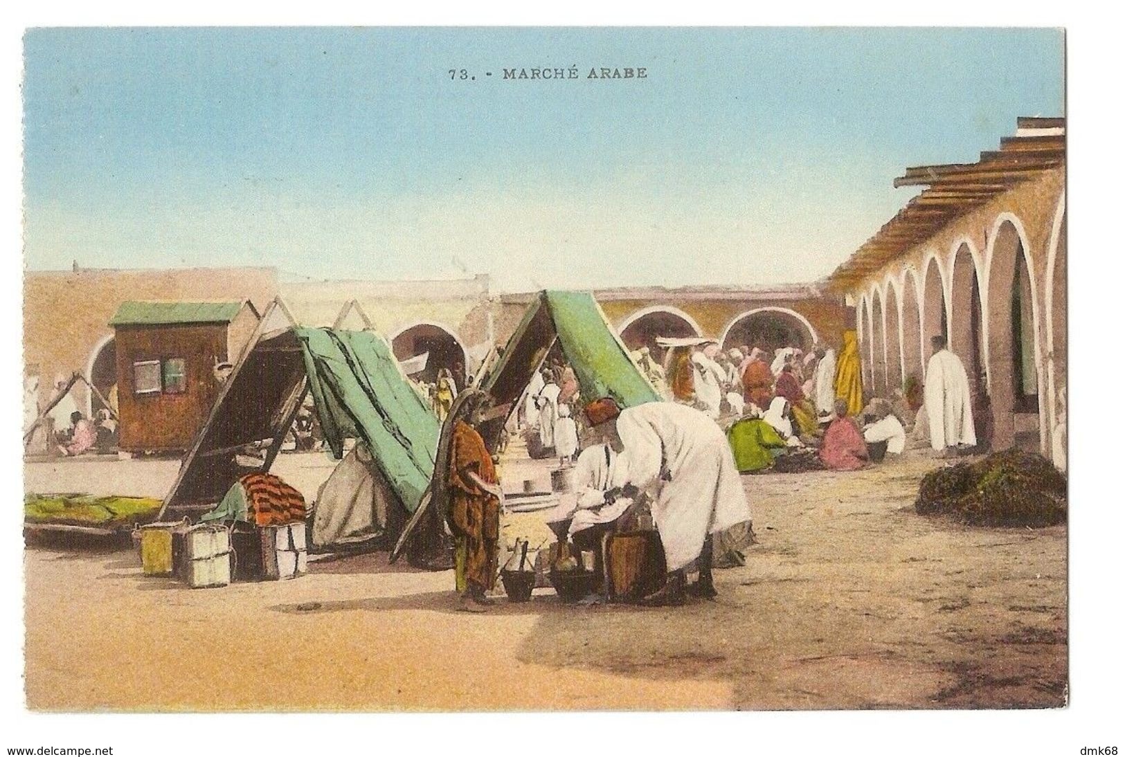 AFRICA - TUNISIA - MARCHÉ ARABE / ARAB MARKET - EDIT E.M.T. - 1920s ( 2219) - Tunisia