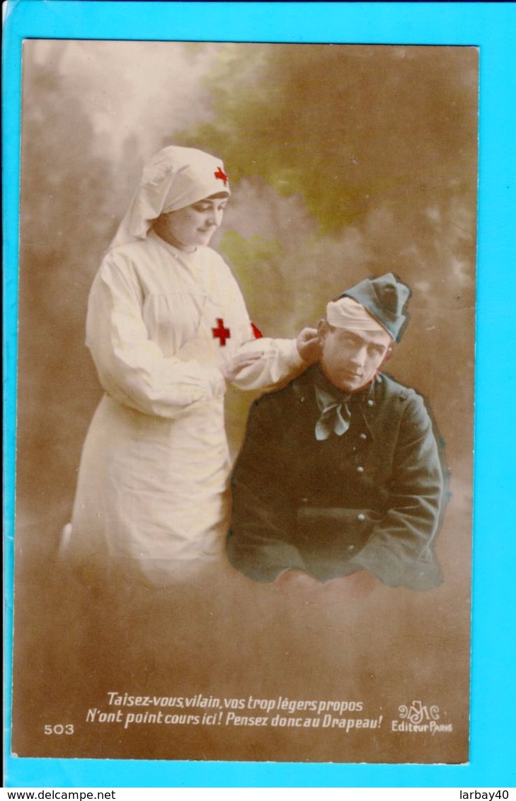 Cpa Carte Postale  Ancienne - Croix Rouge Infirmière - Croce Rossa