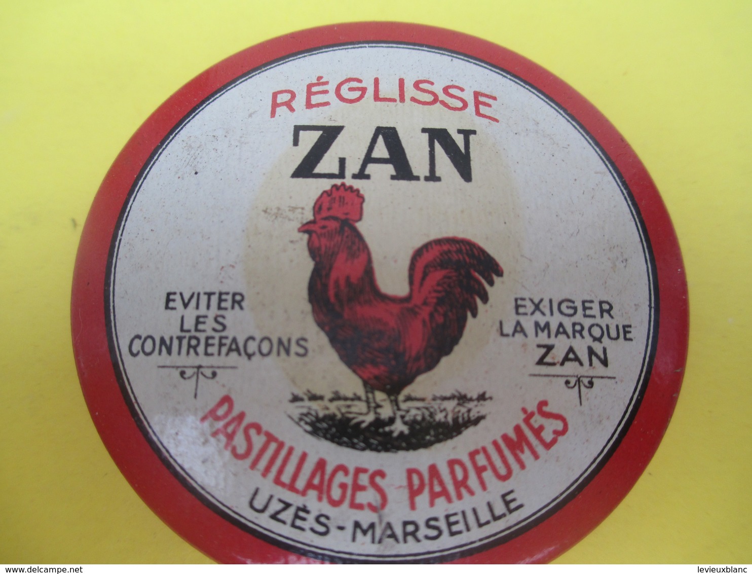 Boite Métallique Ancienne /Réglisse ZAN/ Pastillages Parfumés/Uzés-Marseille/Chambon/Nantes/ Vers 1950-1970    BFPP179 - Scatole