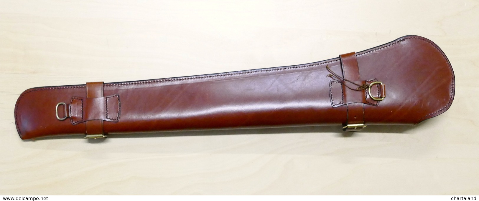 Militaria Caccia Fondina Custodia Per Fucile In Cuoio Leather Rifle Case Holster - Other & Unclassified