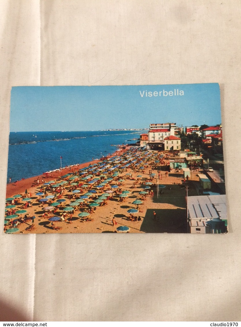 Cartolina-Rimini-Viserbella-Lungomare E Spiaggia - Rimini