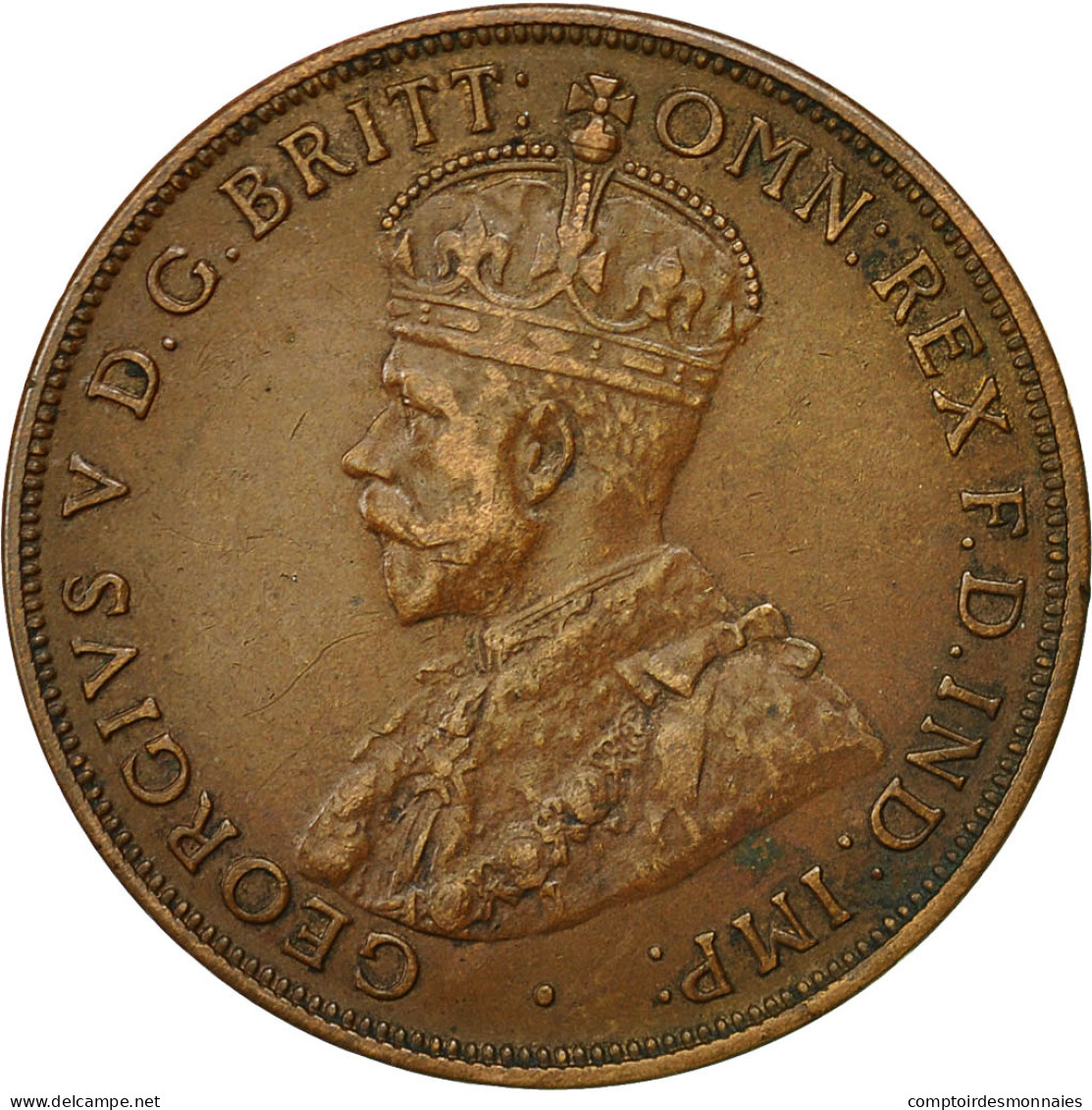 Australie, Georges V, Penny, 1918, Calcutta, Bronze, TTB+, KM:23 - Penny