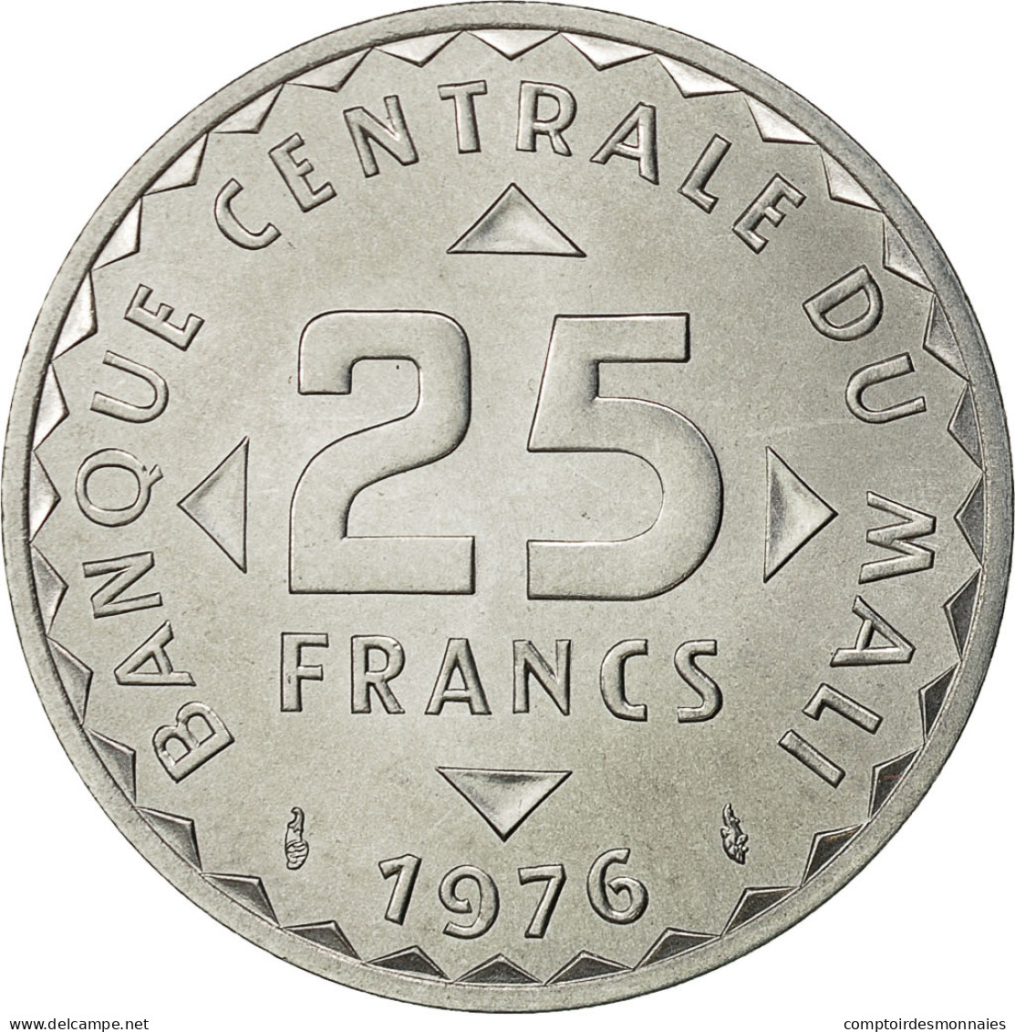 Monnaie, Mali, 25 Francs, 1976, Paris, FDC, Aluminium, KM:E4 - Mali (1962-1984)