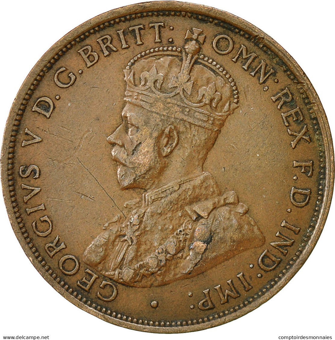 Monnaie, Australie, George V, Penny, 1915, Londres, TTB, Bronze, KM:23 - Penny