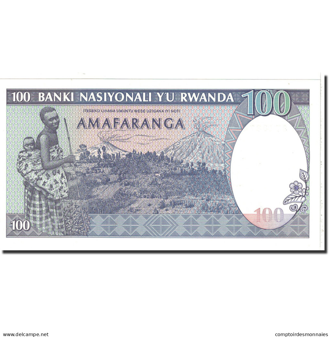 Billet, Rwanda, 100 Francs, 1989, 1989-04-24, KM:19, NEUF - Ruanda